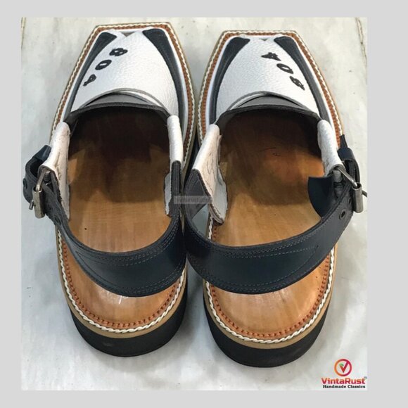Peshawari Chappal, Handmade Special 804 Kaptaan Chappal - Picture 3 of 9